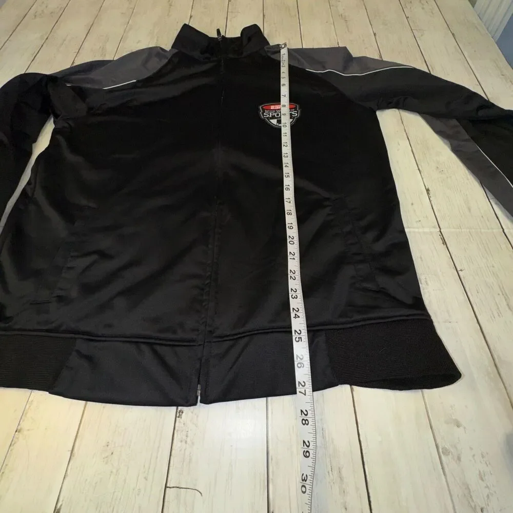 Disney Parks Men's ESPN Wide World Of Sports Track Jacket Black/Gray • Large